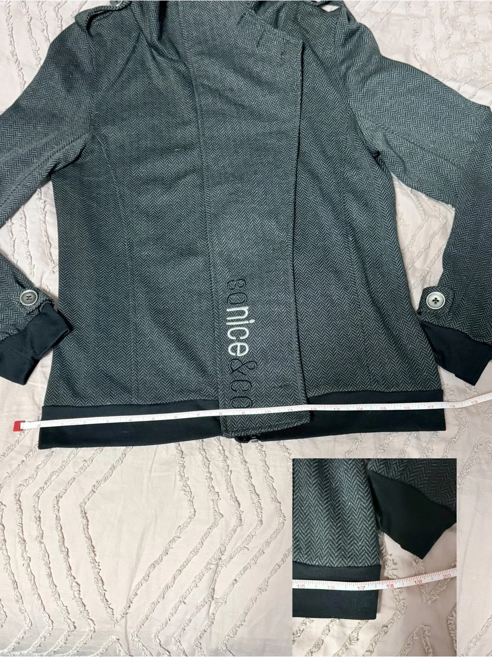 So Nice & Co Herringbone Military Jacket